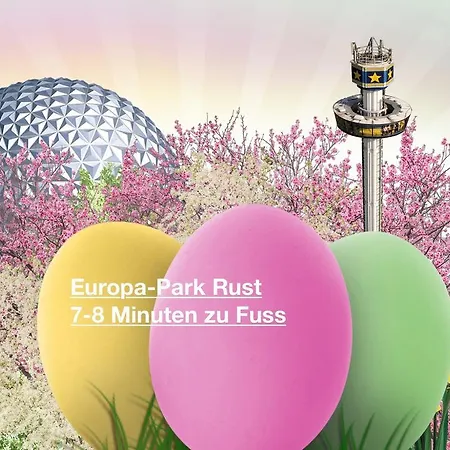 Gasthof Tante Tienchen 7 Minuten Vom Europa Park Zu Fuss Entfernt Alle Haben Einen Balkon Rust